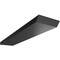 Ekena Millwork 2 1/2"W x 12"D Hidden Floating Steel Heavy Duty Bracket, Powder Coated Black BKTM02X12HFPBL - alternate 1